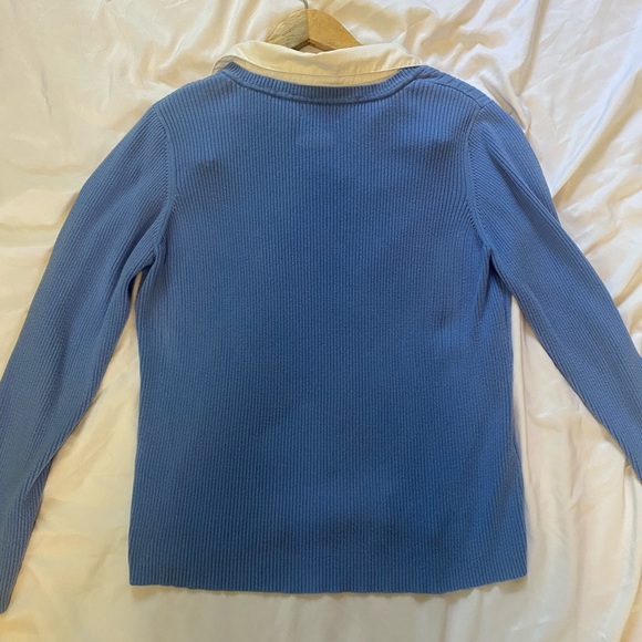 VINTAGE IZOD SWEATER WITH COLLAR - Picture 2 of 4